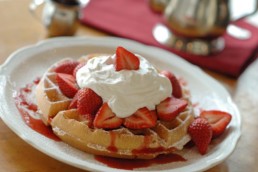 Breakfast Restaurant Photo: Strawberry Waffle